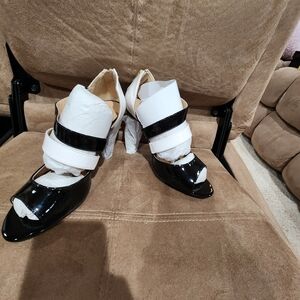 Chic Black and White Women's Heels